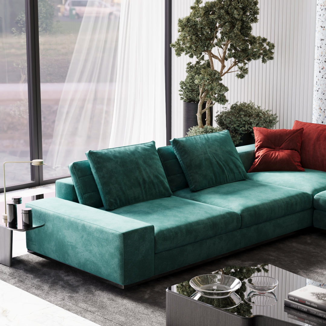 Kensington Soft Velvet Modular Sofa